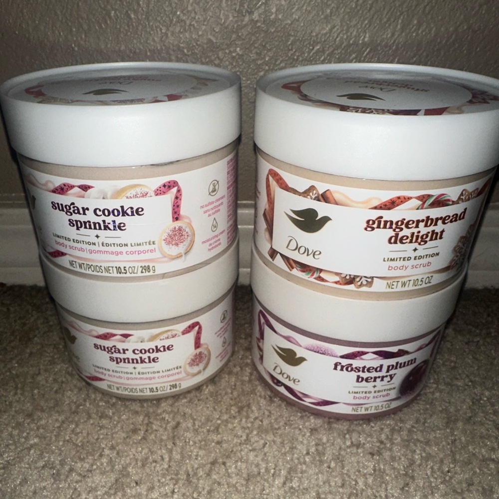 Dove body limited scents new comes with all 4 new never used
